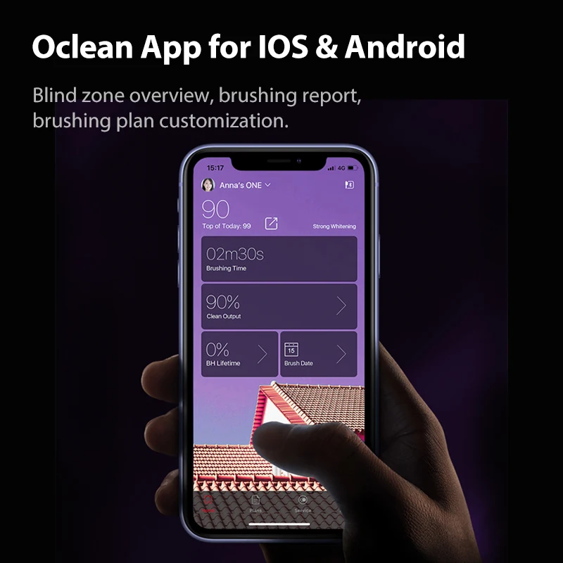 Oclean X Pro Умный Соник Электрический Зубная щётка Набор IPX7 Ультразвук Отбеливатель