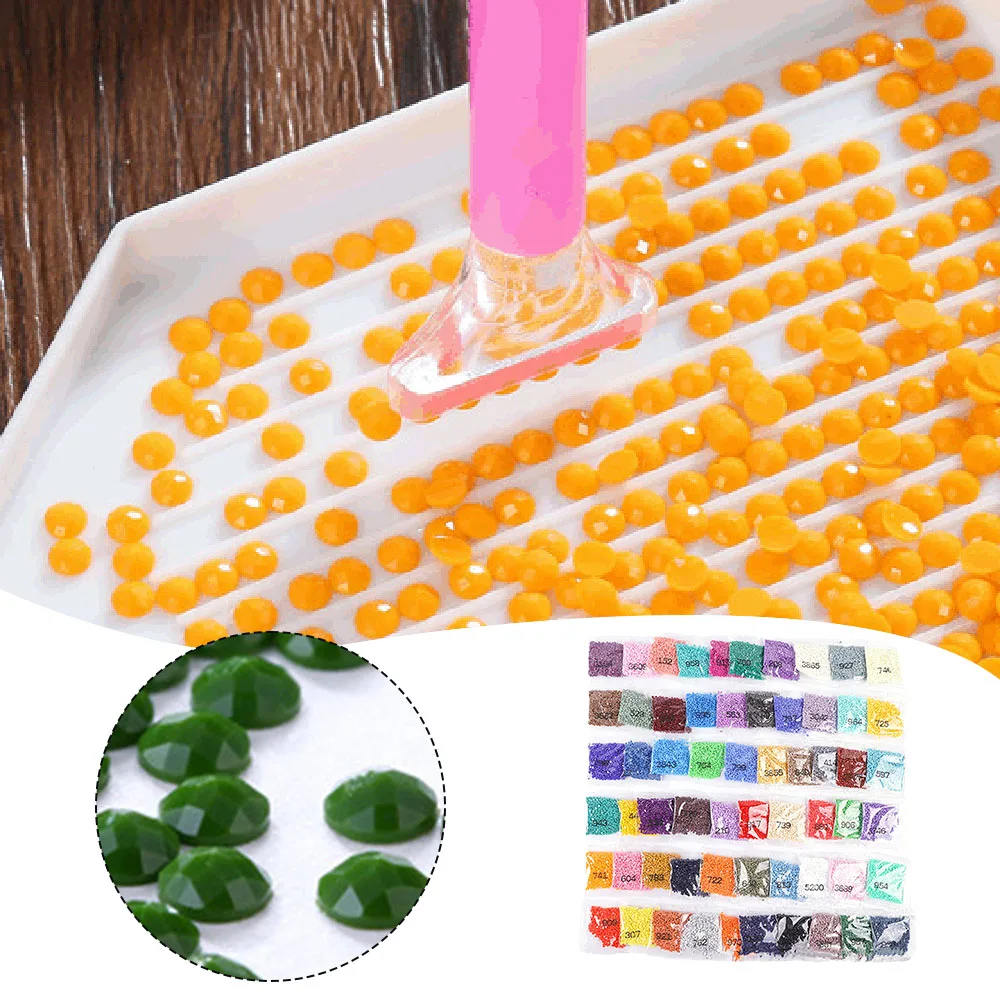 2 8 мм Гладкие плоские круглые бусины для алмазной живописи DMC447 цветные