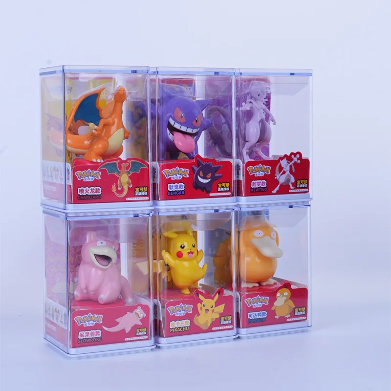 Фигурка Покемон Пикачу модель аниме мультфильм Генгар Мьюту с коробкой для