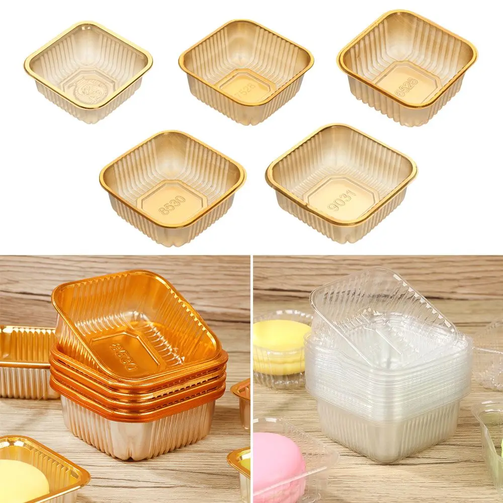 

100pcs Inner DIY Cake Decorated Wedding Party Cake Hold Plastic Tray Packing Salver Candy Plate Moon Cake Tray