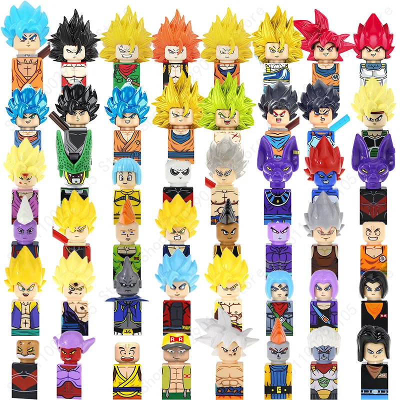 49 стильных мини-фигурок строительный блок драконий жемчуг Z Tien Shinhan Vegeta IV плавки Son