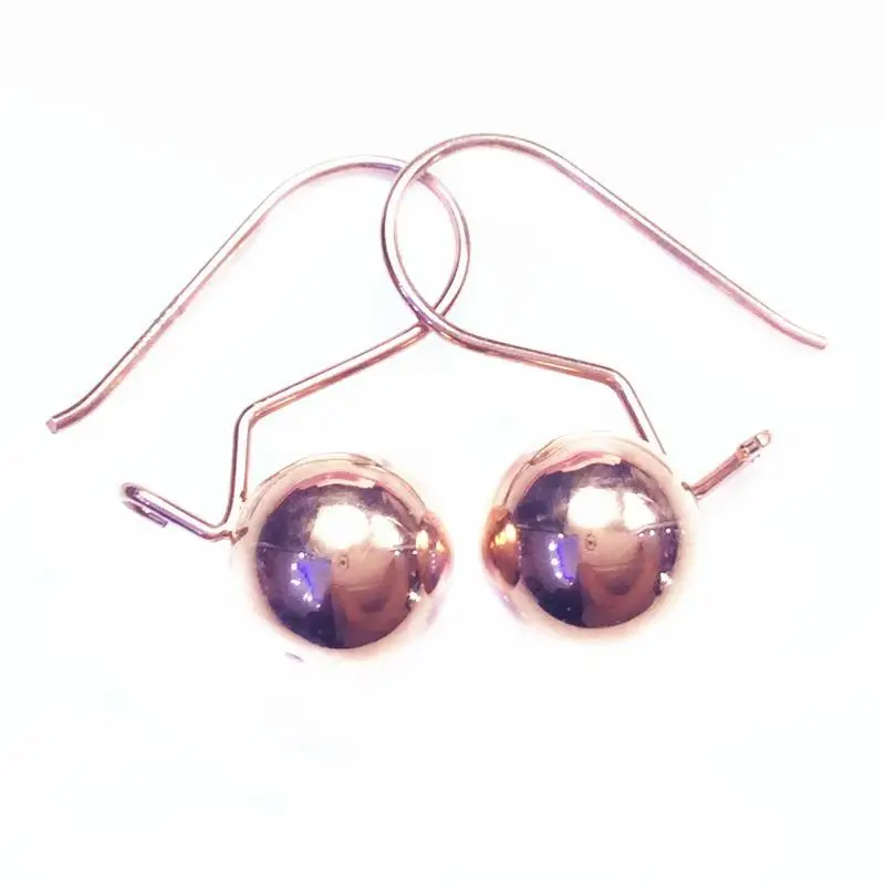 Женские украшения из чистого русского 585 фиолетового золота блестящие новые