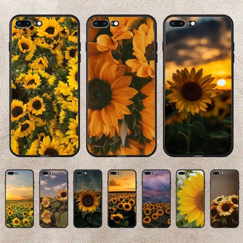 

Sunflowers Phone Case For Huawei Y5 Y62019 Y52018 Y92019 Luxury Funda Case For 9prime2019
