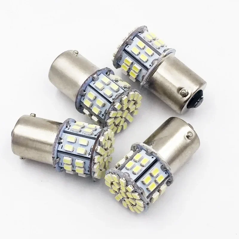 10 шт. 24 В P21W 1156 BA15S 1157 P21/5W 1206 50 SMD белый красный янтарный светодиод для автомобилей