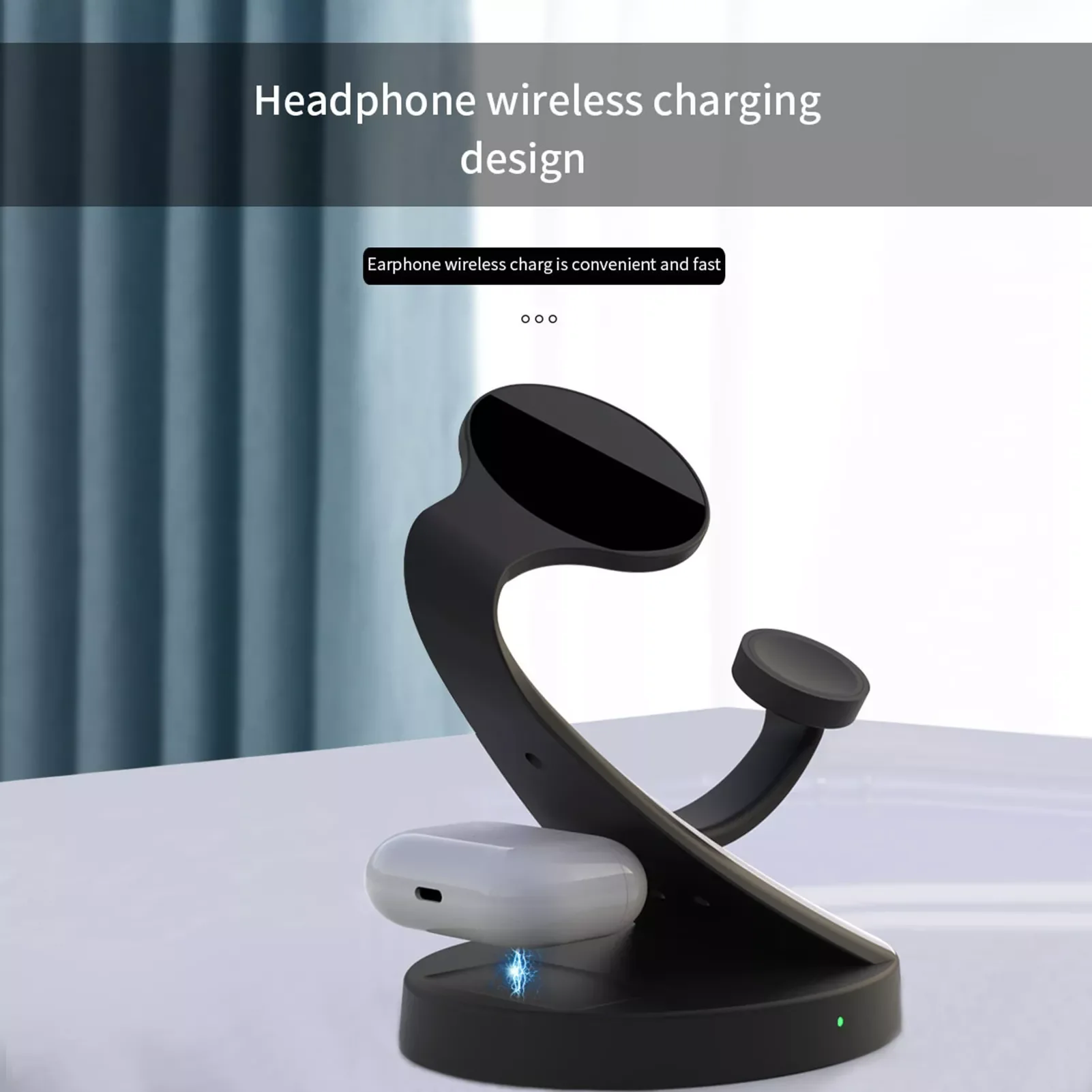 

Wireless Charger Stand ForiPhone 13 12 11 XR 8 Watch 5 In 1 Fast Charging Dock Station For Airpods Pro For IWatch 7 6