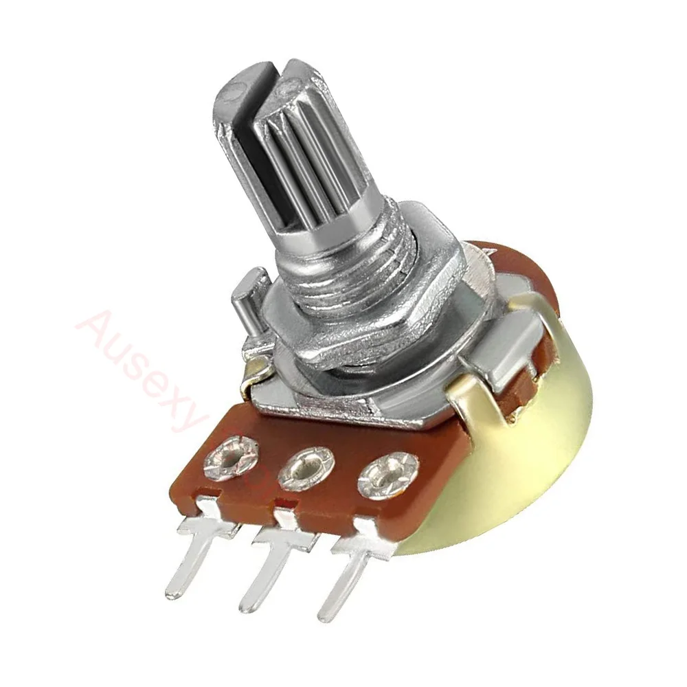 

Potentiometer 50 5 10 K 100 K K OHM WH148 3Pin 15 millimeters Filter axis 3 B10K Linear Taper Rotary Terminal for Arduino diy