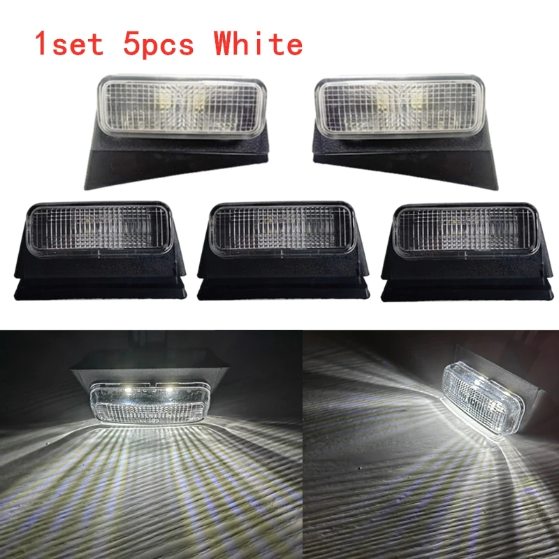 

24 В светодиодные белые фонари для Volvo FH FM TRUCK, верхние сигнальные огни кабины для Volvo Sunvisor OEM 82349221 82348508 82349220