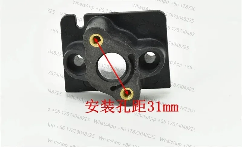 Фото Изолятор карбюратора OM36 для EFCO OLEO MAC SPARTA 36 37 38 43 44 EF3600 3700 4300, резиновый прокладочный адаптер, фланец, впускной коллектор №2