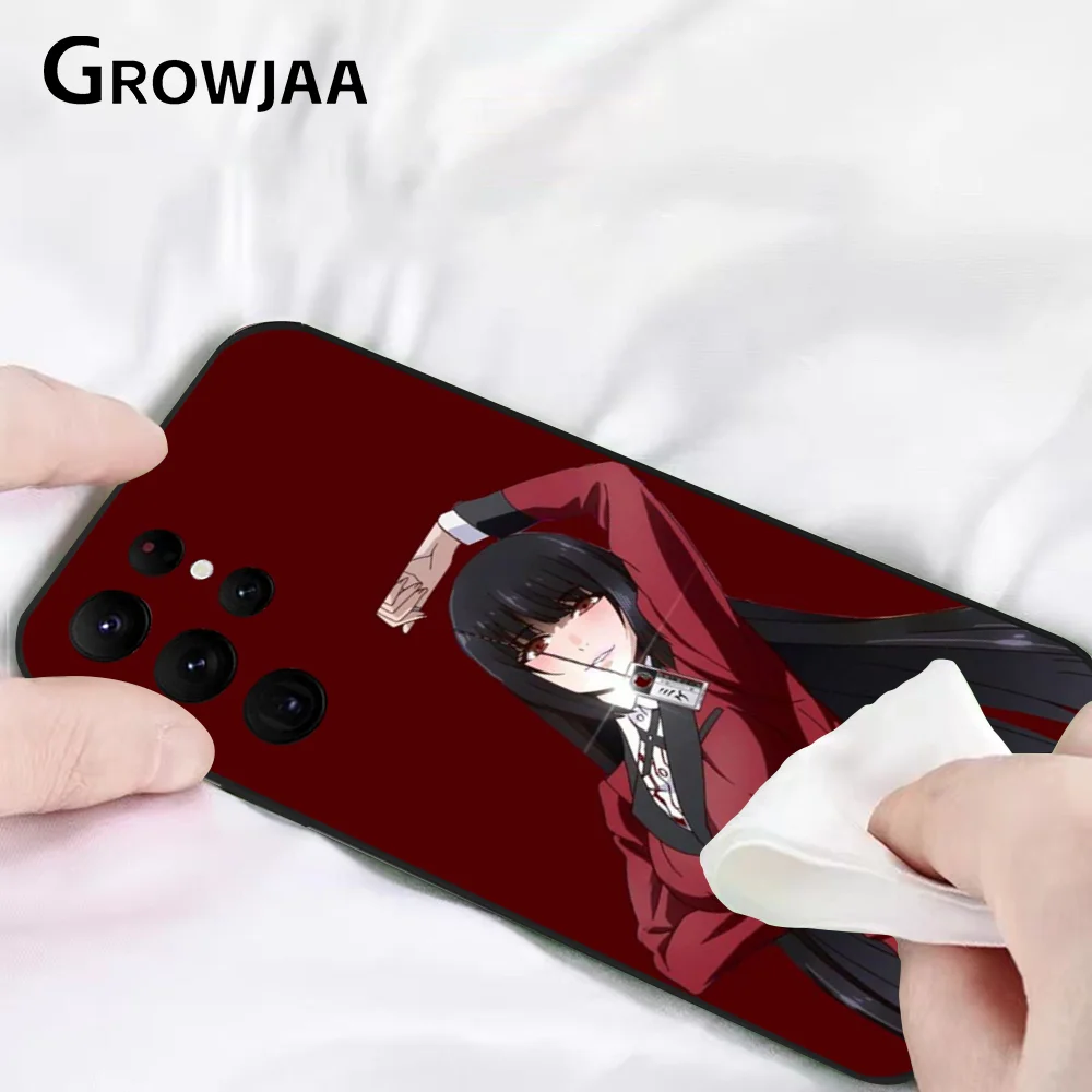 K-Kakegurui J-Jabami Yumeko Чехол для телефона Samsung Galaxy S24 Ultra S22 S23 S21 S20 5G Защитный силиконовый