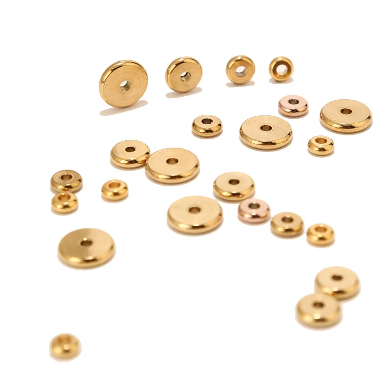 20 шт. бусины из нержавеющей стали 4 мм 6 8 10