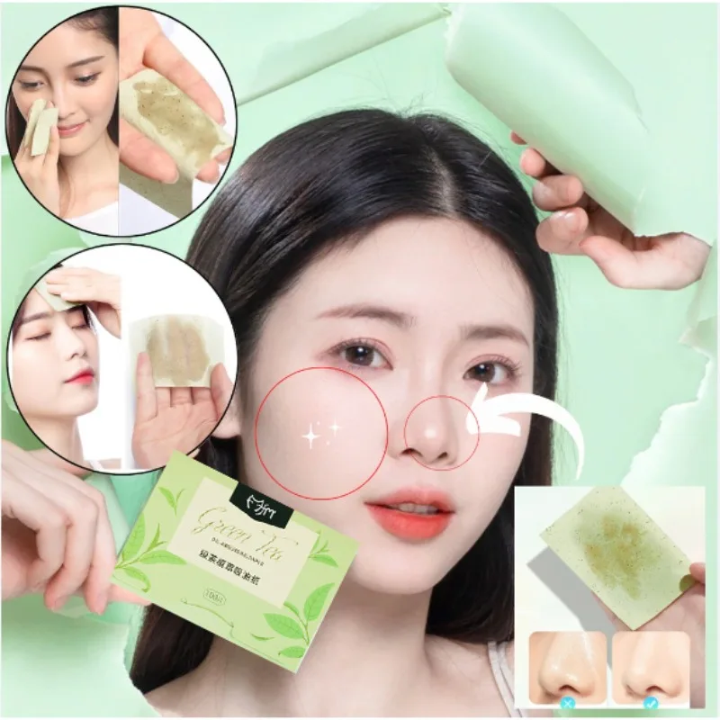 

5 Boxes Oily Skin Oil Blotter, Natural Bamboo Charcoal Blotter Paper, Face Oil Wipes, Makeup Friendly Easy To Grab One