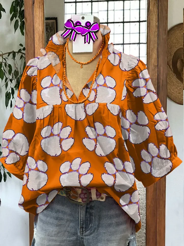 Блузка с принтом тигра