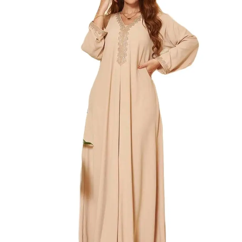 Sequin Dubai Abaya Jalabiya Women Loose Muslim Modest Hijab Robe Islam Morrocan Caftan African Long Dresses Kaftan Party Ramadan