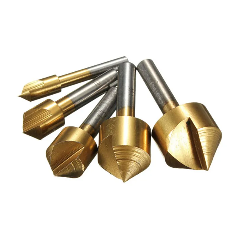 

Метрическое сверло с зенковкой по дереву, 90 градусов, с одной канавкой, 6-19 мм, 5 шт./компл.