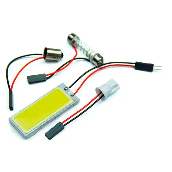 2 шт. T10 COB светодиодный Панель 36 СИД Smd Автомобильный белый светильник лампа для