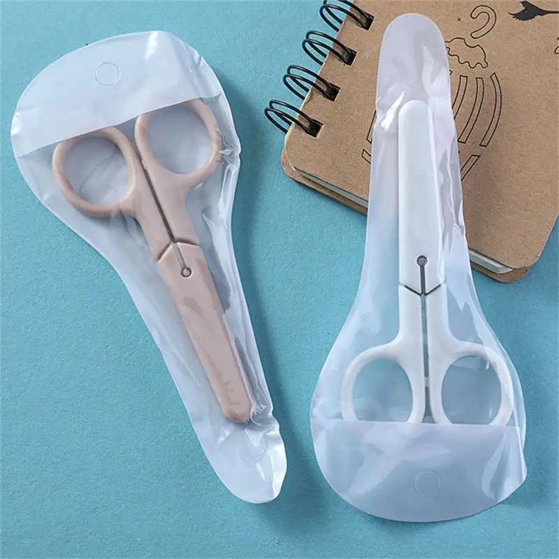 Простота ножниц мини-креативные корейские белые однотонные канцелярские