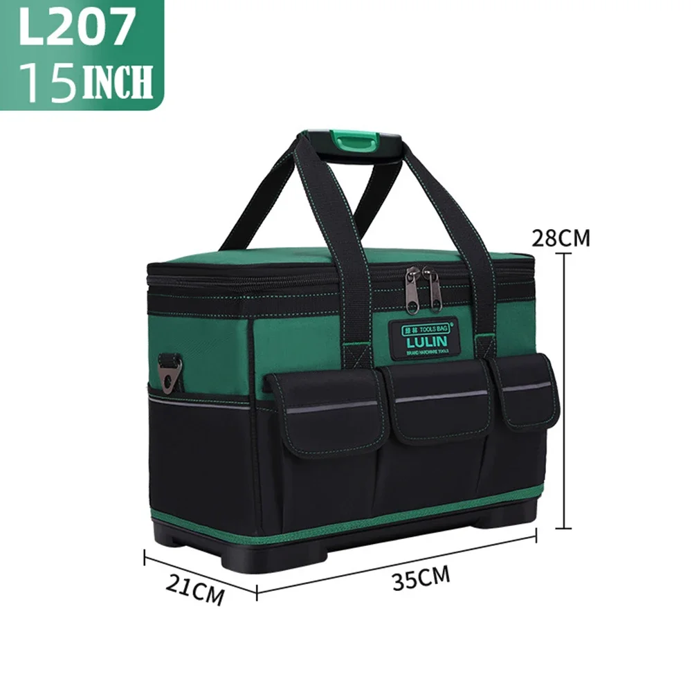 

Оксфордская ткань, увеличенный большой набор инструментов, оборудование для ремонта, электрик, зеленая сумка, толстый износостойкий рюкзак для хранения