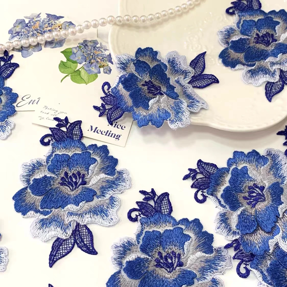 5 шт./партия декоративная Кружевная аппликация 9 5*12 см