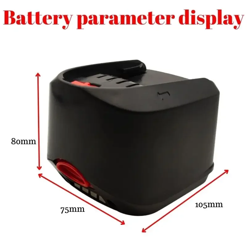 Фото Литий-ионная аккумуляторная батарея 12800 мАч 18 в для Bosch Tools PSB PSR PST 18 Li-2 2607335039 2607335040 2607336208 (только для Type C) №3