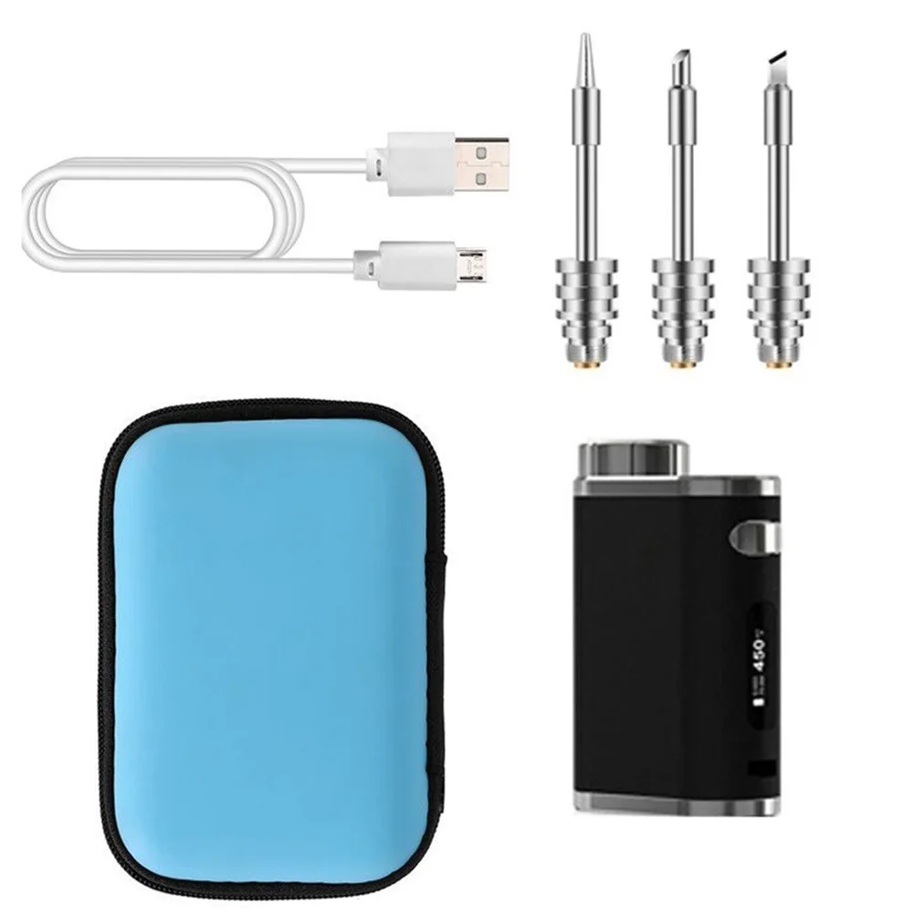

No-Battery Soldering Iron Pen 1-75W 510 Interface Accessories Adjustable Digital Display Maintenance Tool 1 Set
