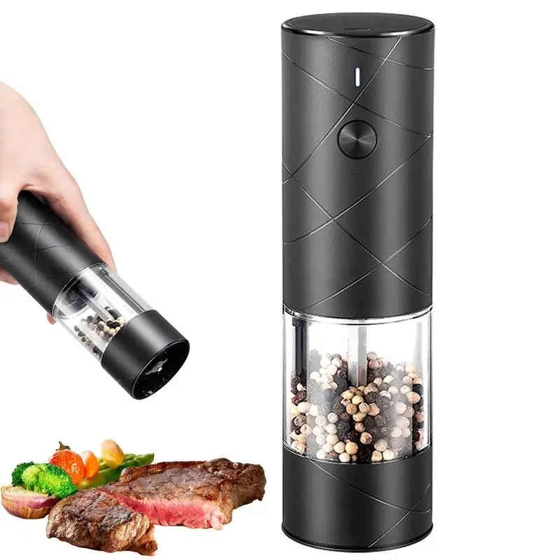 

Electric Salt and Pepper Grinder Set USB Rechargeable automatic Pepper Mill Shakers Spice grinder shaker kitchen cooking tool