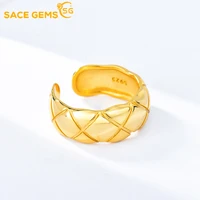 sace gems new rings for women 100 s925 sterling silver personality ins cool wind rhomb ring fine jewelry wholesale
