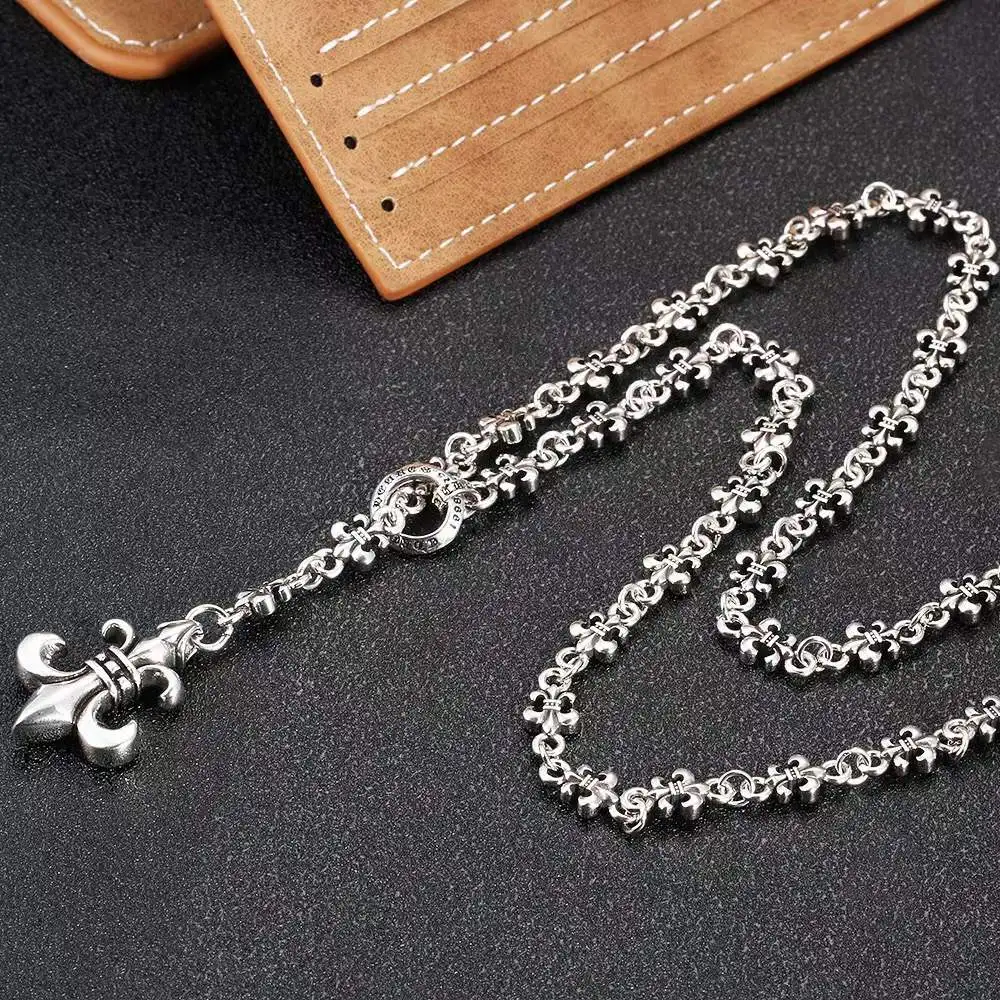 

European and American fashion vintage ship anchor integrated chain