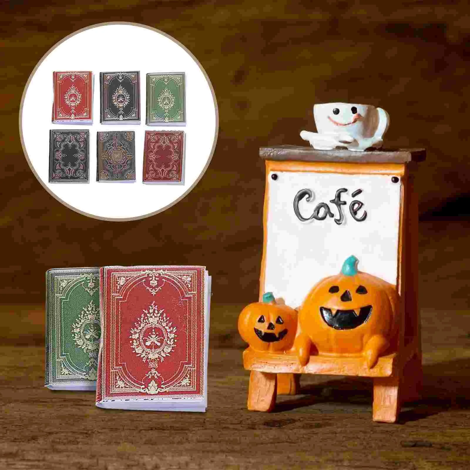 

Mini Books Miniature Book Accessoriesfurniture Miniatures Ornament Accessory Boyskids Supplies Toy Play Pretend Girls Scene