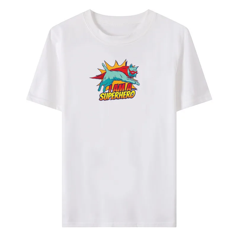 

Summer new men's fashion trend all-match simple fashion Harajuku print short-sleeved top