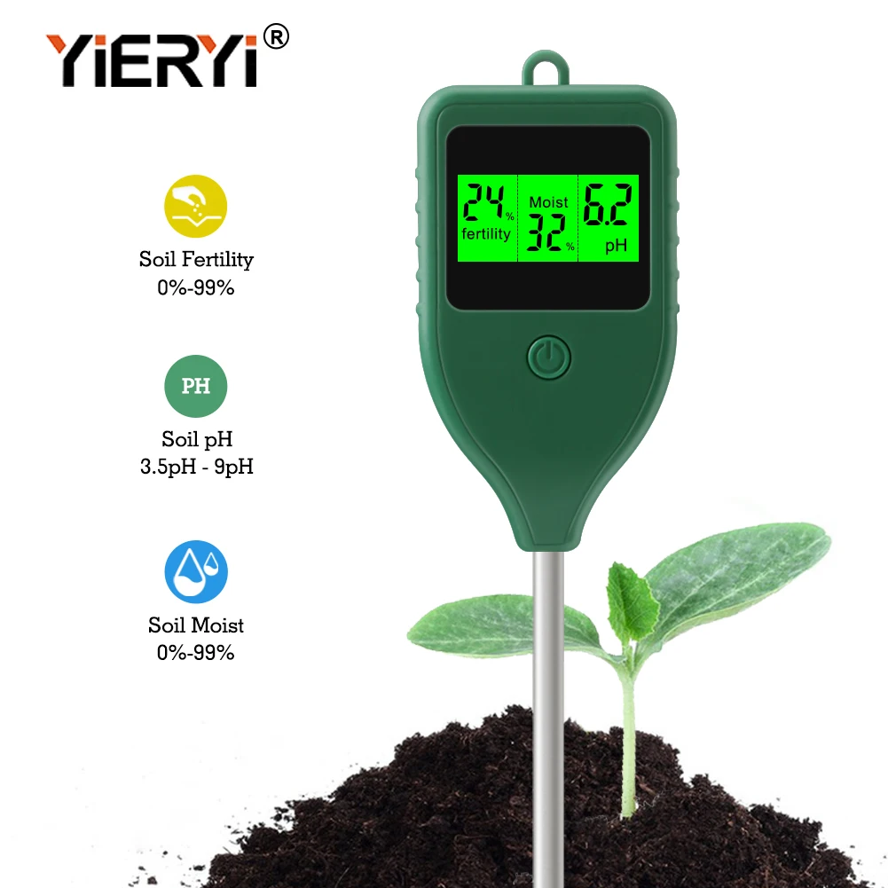 

Yieryi 3 в 1 метр pH почвы
