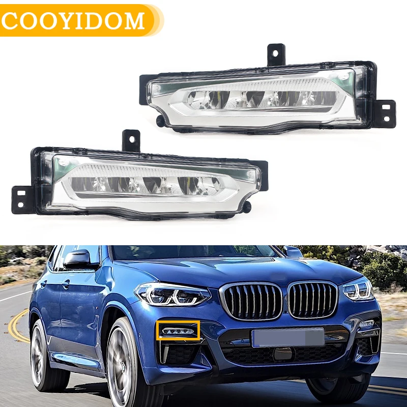 

Front Fog Light Driving Lamp headlight foglamps For BMW X3 G01 X4 G02 G08 2018-2019 63177412527 63177412528 Fog Lamp Assembly