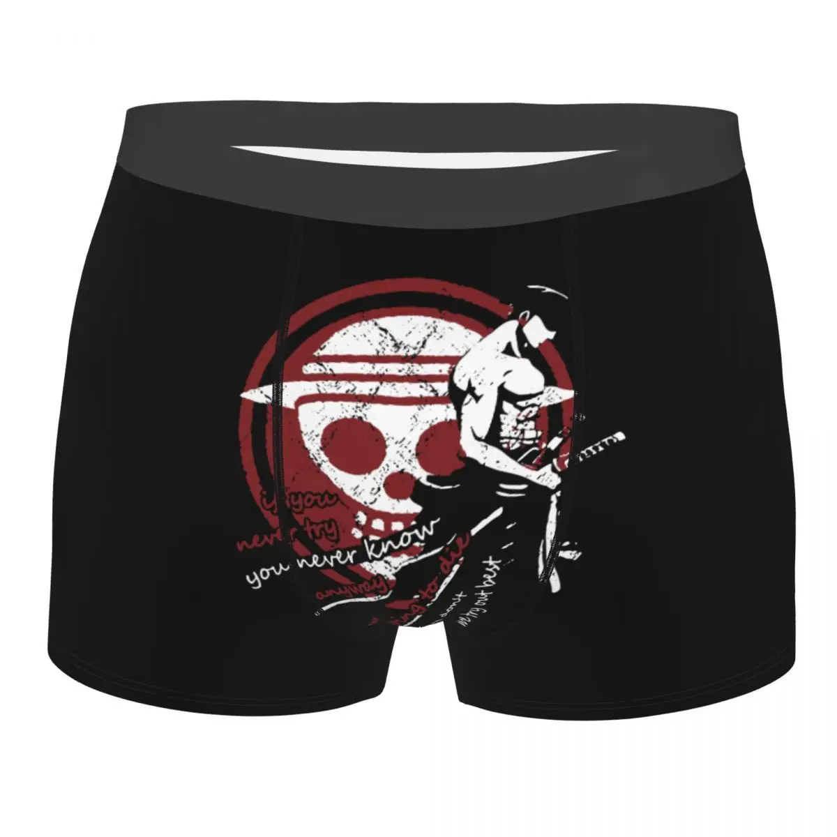 

Zoro One Piece Мужское нижнее белье аниме боксеры шорты трусы Новинка Мягкие трусы для мужчин