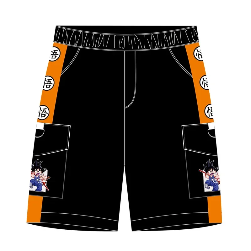 

Шорты аниме «Драконий жемчуг», верхняя одежда для работы, повседневные брюки с принтом обезьяны, король, Вегета, рабочая одежда с большими объемными карманами, пять точек