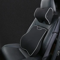 memory foam car lumbar support fiber neck pillow breathable car head support car seat headrest pillow relieve pain headrest cus