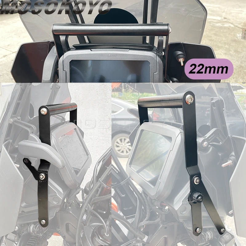 Кронштейн крепежный для смартфона Harley Pan America 1250 S 2021-2024 GPS мобильный телефон 12 мм/22