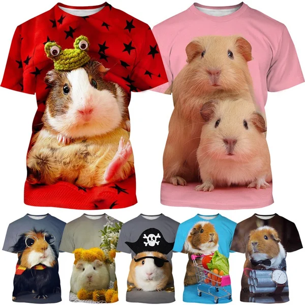 

Летняя модная футболка с 3D-принтом животных, с милым рисунком морской свиньи, для мужчин и женщин, детская дышащая легкая Спортивная футболк...