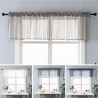 Однотонные занавески, кружевные короткие занавески для спальни, занавески на окна для кухни, гостиной, занавески на окна шторы в гостинную