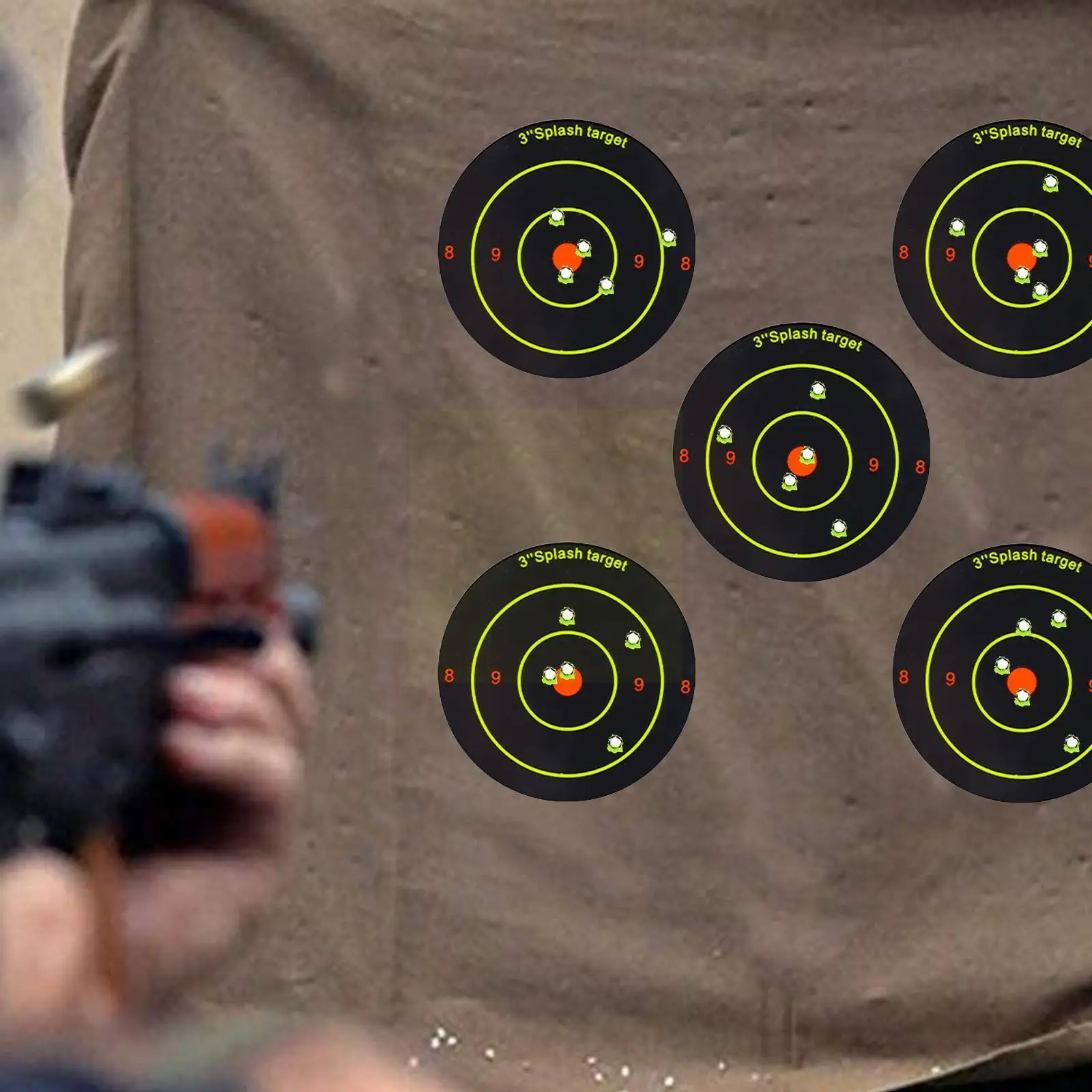 

Shooting Target Adhesive 200pcs/roll Shoot Targets Splatter Reactive Stickers For Archery Bow Hunting Practice Training Tar C6l5