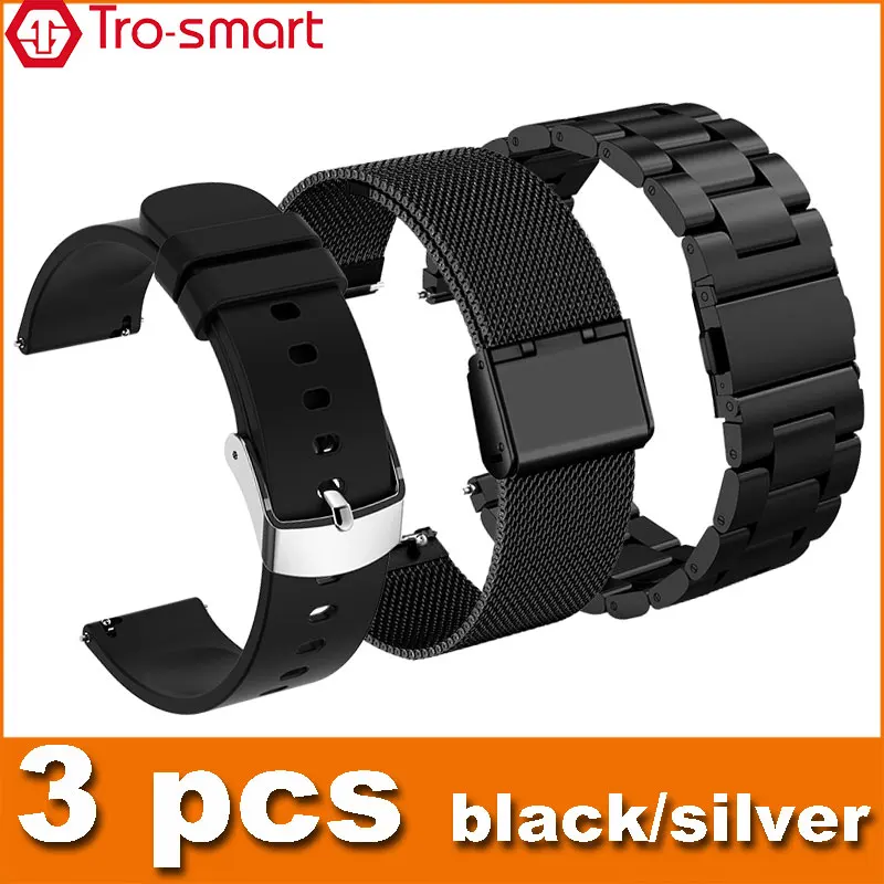 

20mm 22mm Smart Watch Strap Smartwatch Band Universal Watchband For Samsung Huawei Amazfit Xiaomi More Other Brands 3pcs/lot