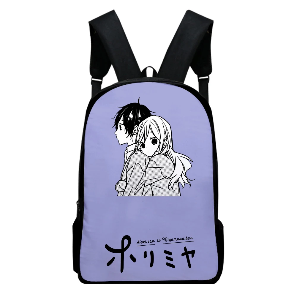 

Модные забавные рюкзаки Horimiya для ноутбуков, школьные ранцы для учеников, водонепроницаемые Рюкзаки из ткани Оксфорд с 3D-принтом для мальчик...