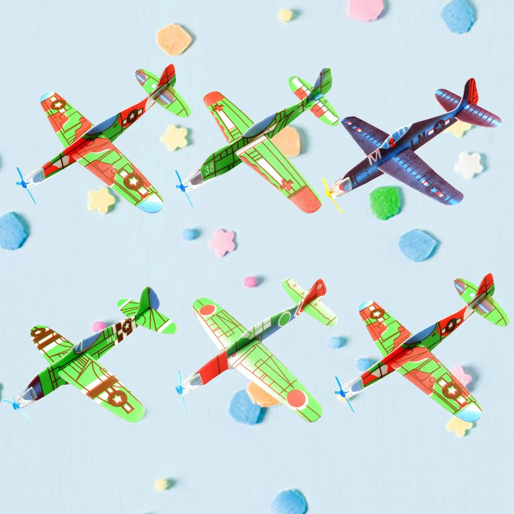 

6Pcs Flying Gliders Assembly EPP Lightweight Aerobatic Planes Glider Airplane for Boys