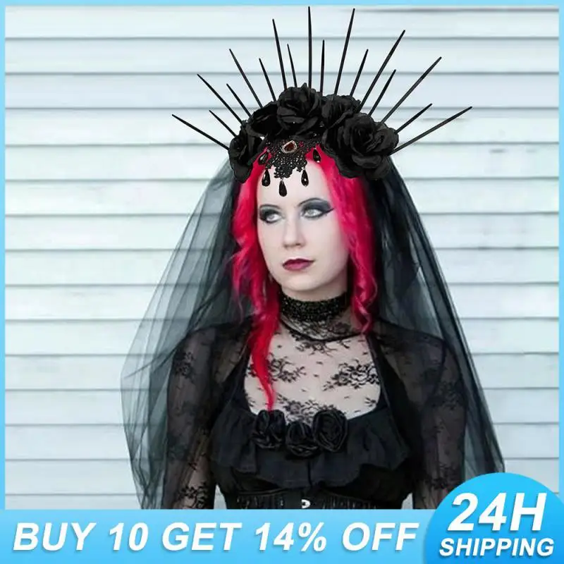

Crown Headband Comfortable And Aesthetically Pleasing Mesh Halloween Hair Accessories Headband Cool Clothing Accessories Durable