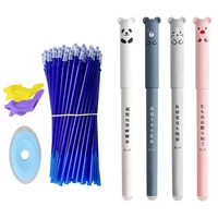 3757pcsset 0 5mm erasable gel pens animals panda erasable pen refills rods washable handle school office supplies stationery