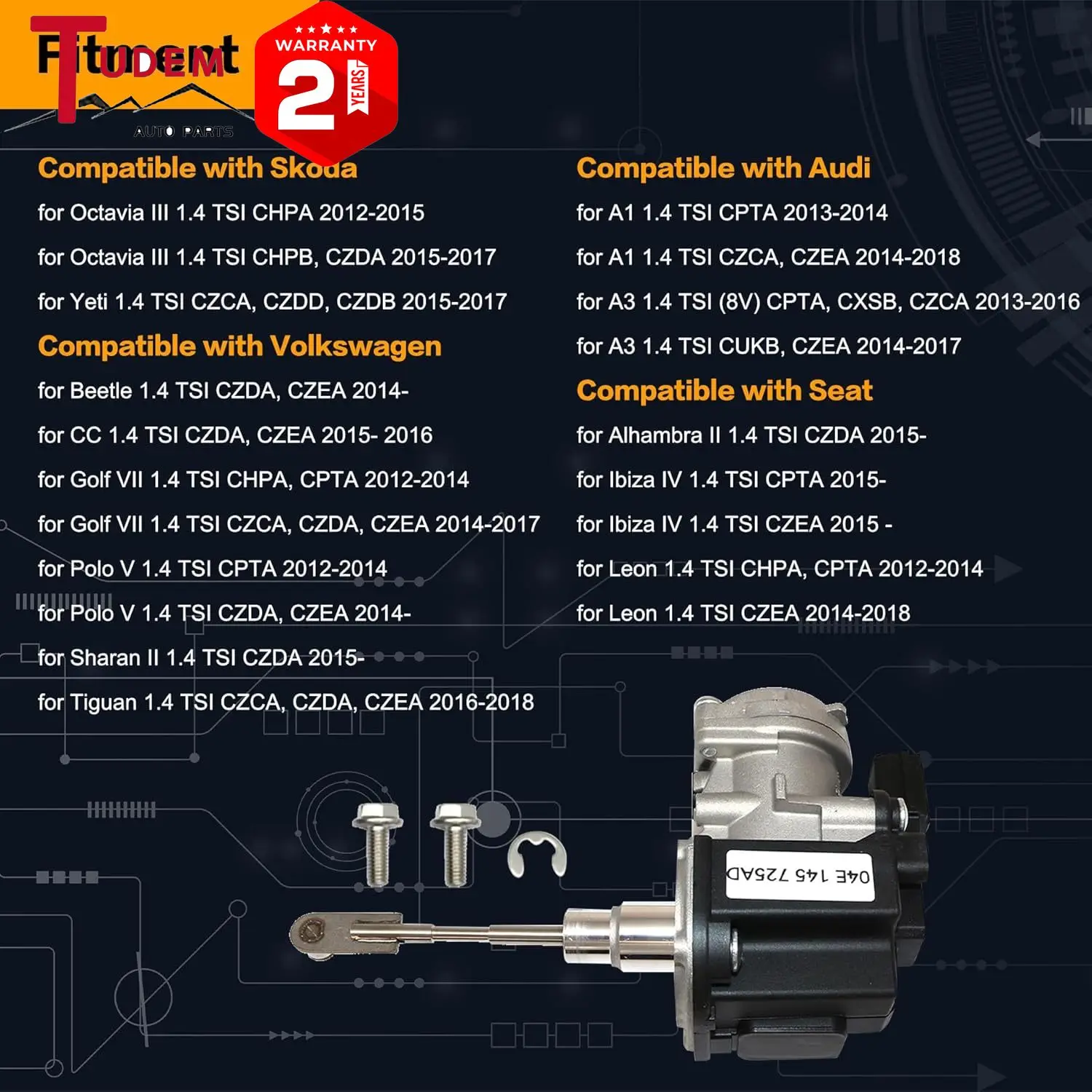 Привод турбокомпрессора 04E 145725 AD S применим к Audi Volkswagen