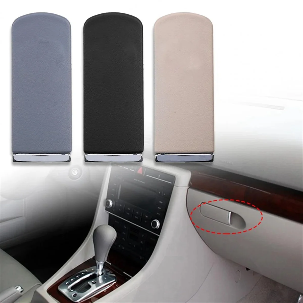 Автомобильный серый перчаточный ящик с замком ручка без отверстия для A4 8E B6/B7 1857131