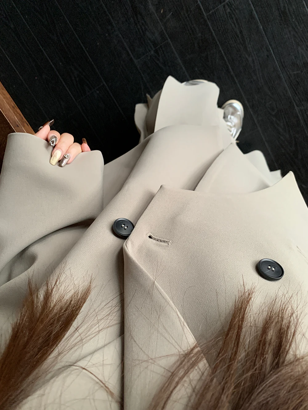 Женский костюм Midnite Star серо-зеленый 2 предмета