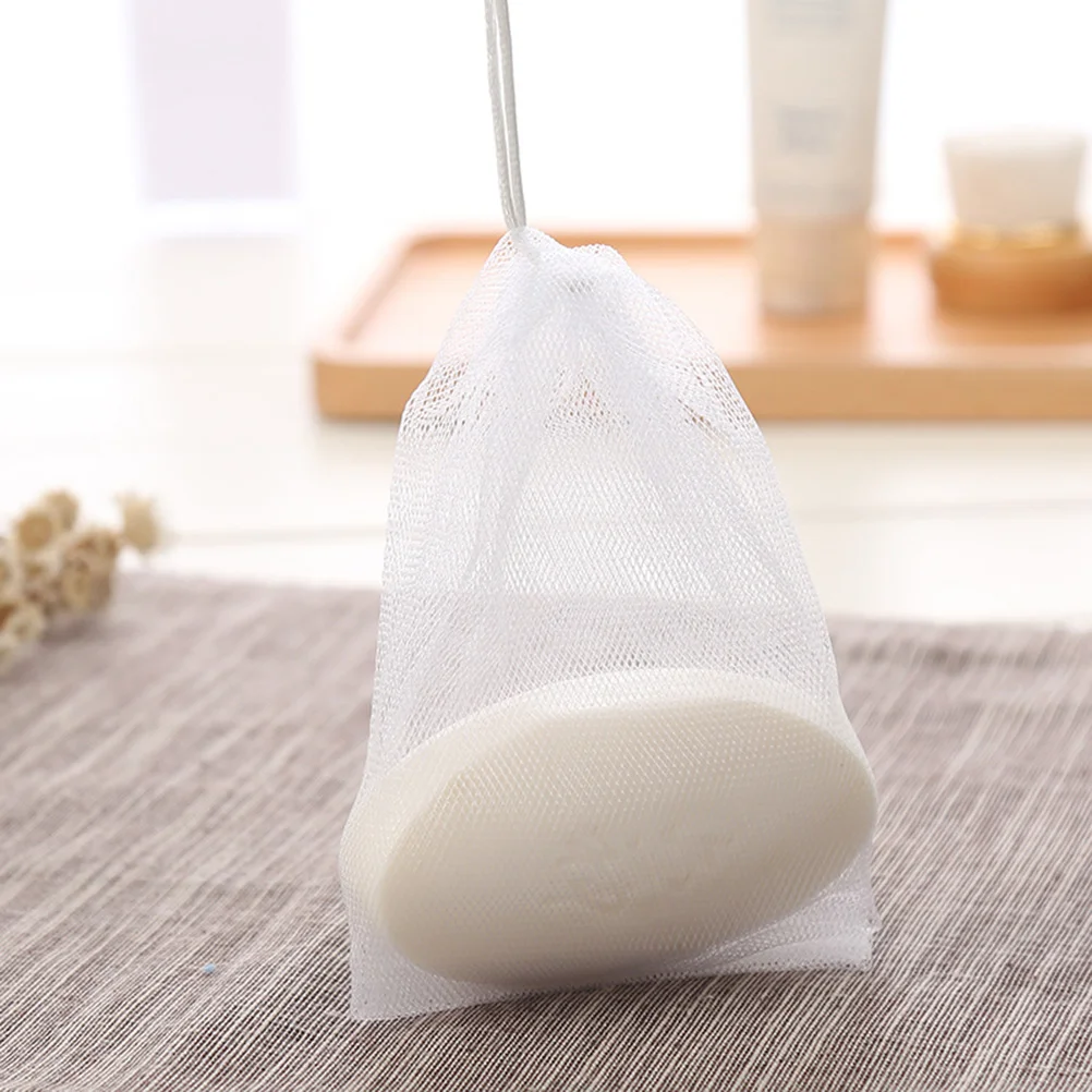 

10pcs Foaming Mesh Cleanser Soap Pouch Soft Foaming Net Durable Foaming Mesh for Lady Girl Woman