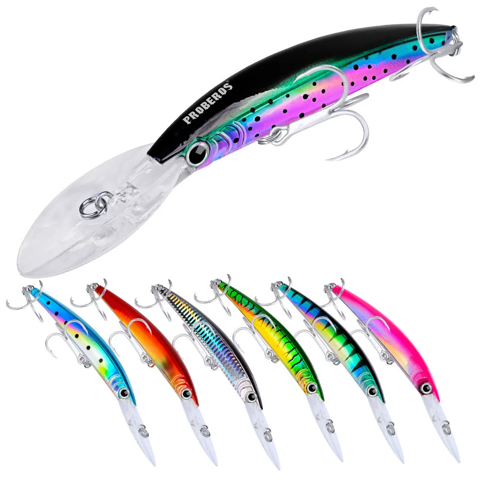 

Sea Fishing Bait 1Pcs 17cm27g Big Long Fish Minnow Lure Bait 3D Eyes Strong Hooks Lures For Sea Fishing Plastic Hard Lure
