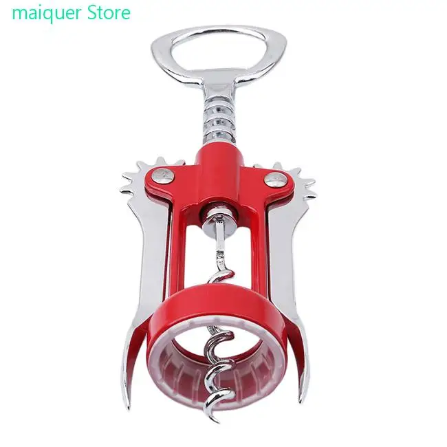 

Stainless Steel Bottle Opener Waiter Metal Red Wine Opener Corkscrew Bottle Handle Bottle Pumps Corkscrews Cork Out Tool