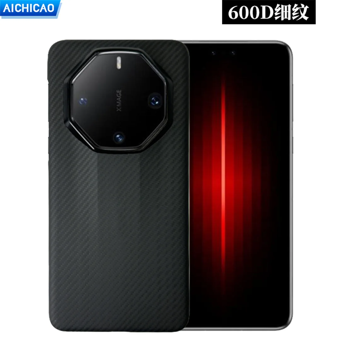 Чехол ACC-Carbon из настоящего углеродного волокна для Huawei Mate 60Rs чехол арамидного